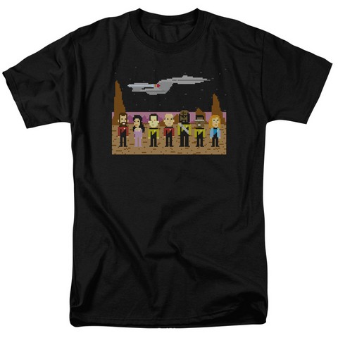 Star Trek-Tng Trexel Crew - Short Sleeve Adult 18-1 Tee - Black- 2X