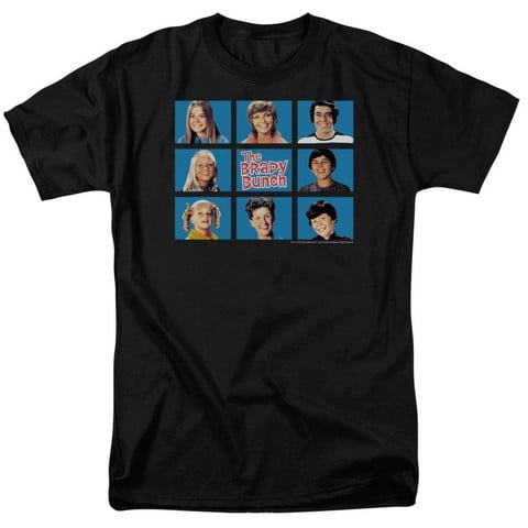 Brady Bunch-Framed - Short Sleeve Adult 18-1 Tee - Black- 2X