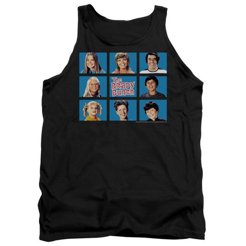 Brady Bunch-Framed - Adult Tank Top - Black- Medium