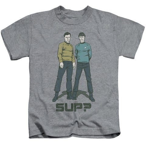 Star Trek-Sup - Short Sleeve Juvenile 18-1 Tee - Heather- Small 4