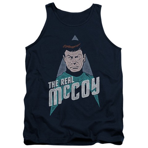 Star Trek-The Real Mccoy - Adult Tank Top - Navy- Large