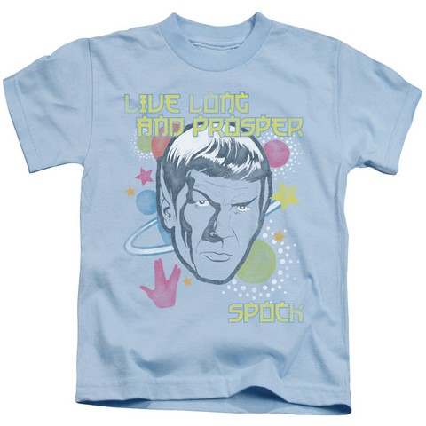 Star Trek-Japansese Spock 18-1 Tee - Light Blue- Small 4