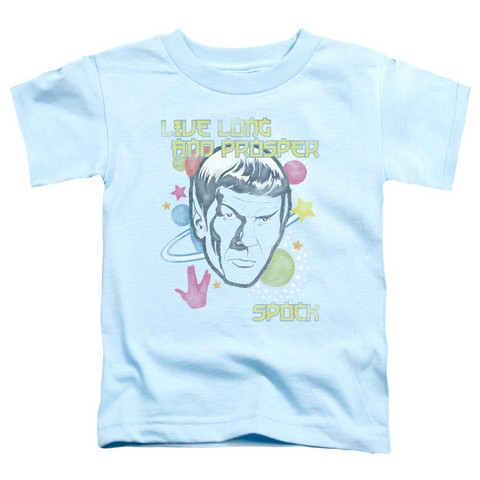 Star Trek-Japansese Spock Toddler Tee - Light Blue- Medium 3T