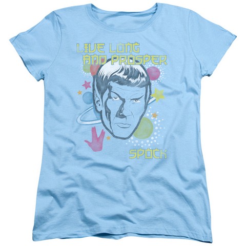 Star Trek-Japansese Spock - Short Sleeve Womens Tee - Light Blue- Medium -  NewGroove, NE3799546