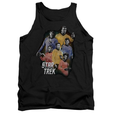 Star Trek-Galaxy Glow - Adult Tank Top - Black- Small