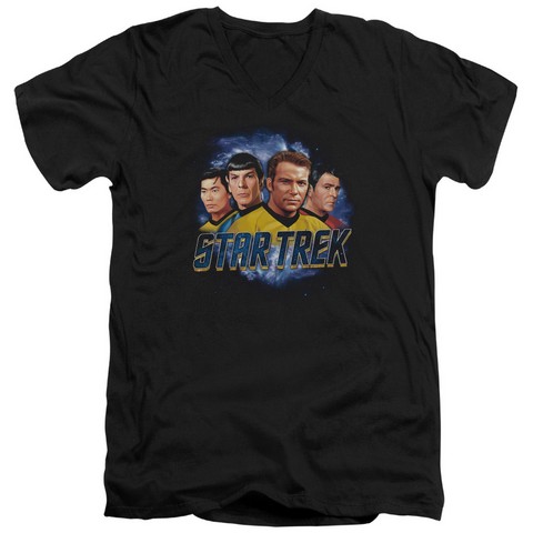 Star Trek-The Boys - Short Sleeve Adult 30-1 Tee - Black- Medium
