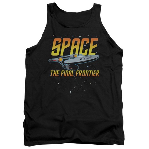 Star Trek-Space - Adult Tank Top - Black- Extra Large