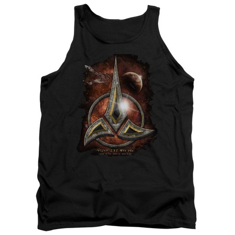 Star Trek-Klingon Crest - Adult Tank Top - Black- Extra Large