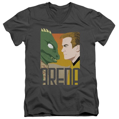 Star Trek-Arena - Short Sleeve Adult 30-1 Tee - Charcoal, Medium