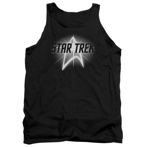 Star Trek-Glow Logo - Adult Tank Top - Black- 2X