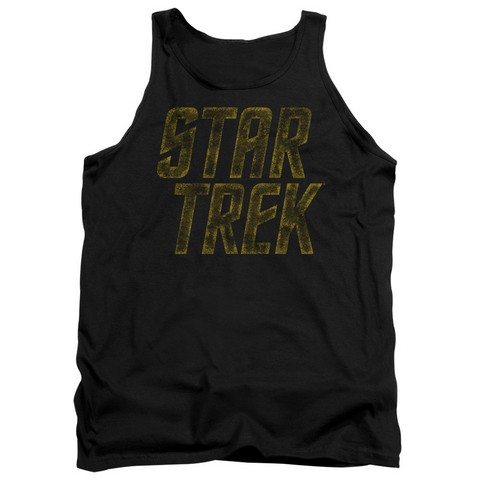Star Trek-Distressed Logo - Adult Tank Top - Black- Medium
