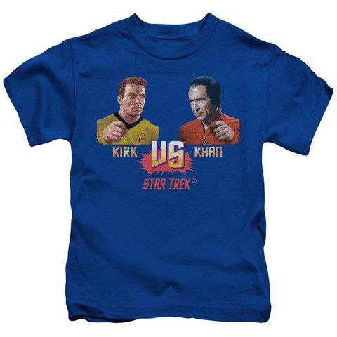 Star Trek-Kirk Vs Khan - Short Sleeve Juvenile 18-1 Tee - Royal- Large 7