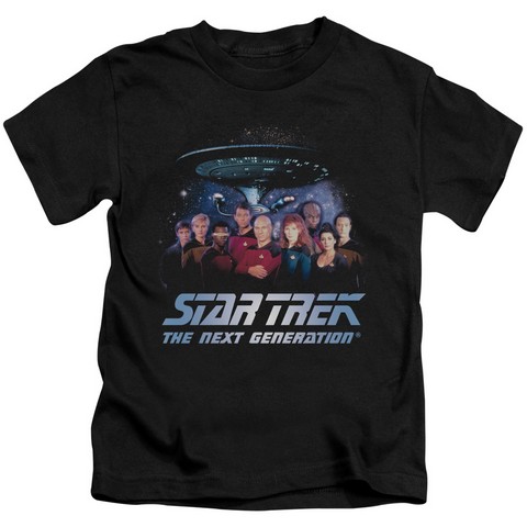 Star Trek-Space Group 18-1 Tee - Black- Medium 5-6