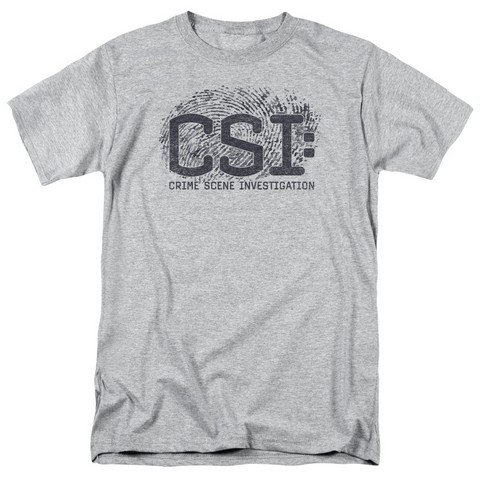 Csi-Distressed Logo - Short Sleeve Adult 18-1 Tee - Heather- Medium