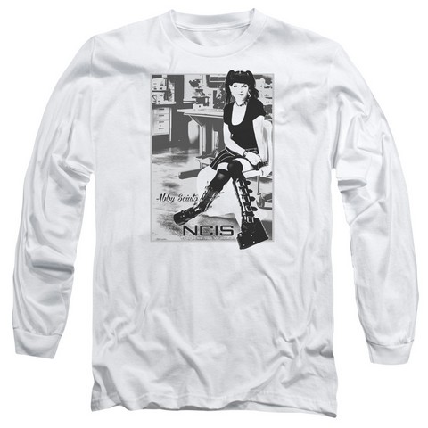 Ncis-Relax - Long Sleeve Adult 18-1 Tee - White- Medium