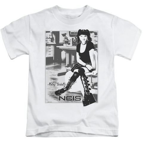 Ncis-Relax - Short Sleeve Juvenile 18-1 Tee - White- Large 7