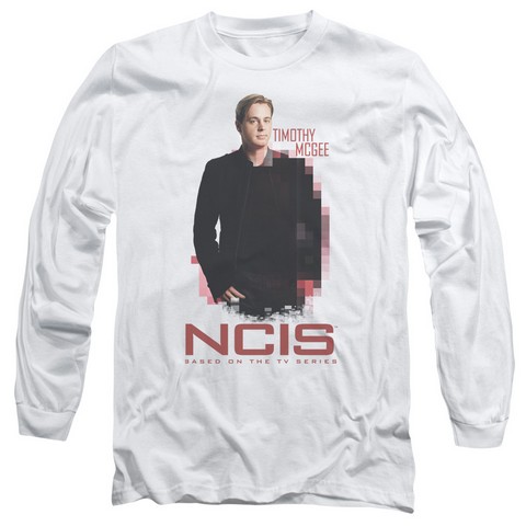 Ncis-Probie - Long Sleeve Adult 18-1 Tee - White- Large