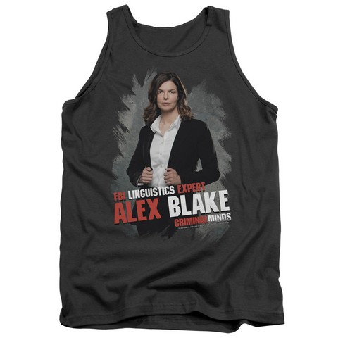 Criminal Minds-Alex Blake - Adult Tank Top - Charcoal- Large