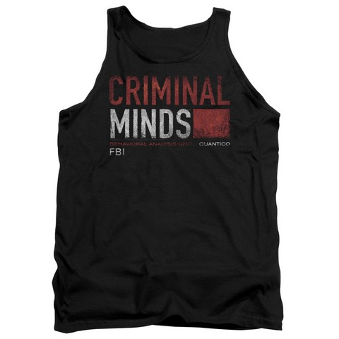 Criminal Minds-Title Card - Adult Tank Top - Black- Medium
