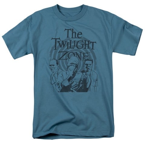 Twilight Zone-Beholder - Short Sleeve Adult 18-1 Tee - Slate- 2X