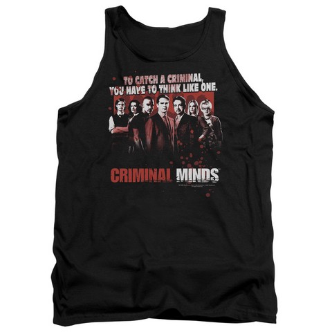 Criminal Minds-Think Like One - Adult Tank Top - Black- Extra Large