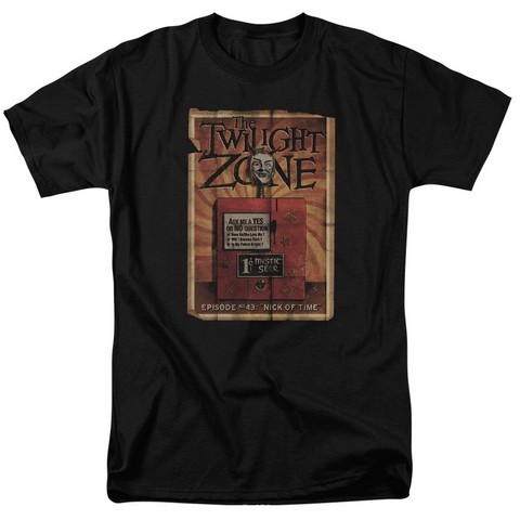 Twilight Zone-Seer - Short Sleeve Adult 18-1 Tee - Black- Small