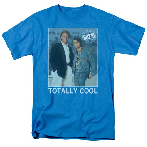 90210-Totally Cool - Short Sleeve Adult 18-1 Tee - Turquoise- Medium
