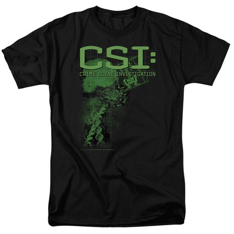 Csi-Evidence - Short Sleeve Adult 18-1 Tee - Black- Small