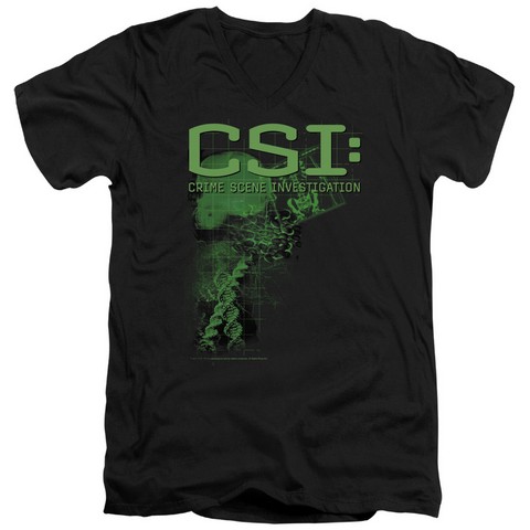 Csi-Evidence - Short Sleeve Adult 30-1 Tee - Black- Small