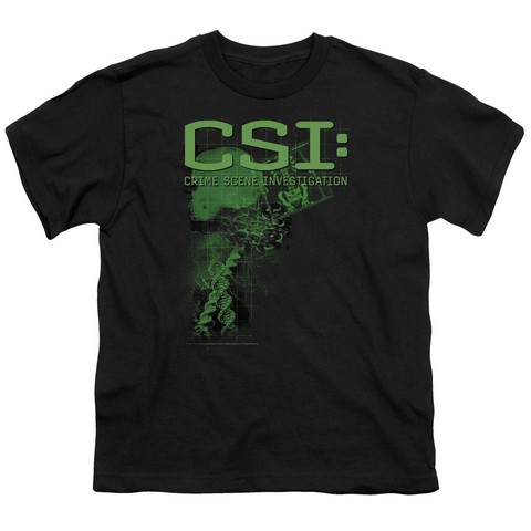 Csi-Evidence - Short Sleeve Youth 18-1 Tee - Black- Medium
