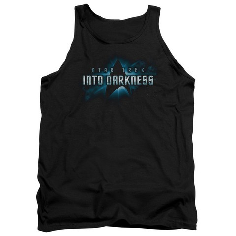Star Trek-Into Darkness Logo - Adult Tank Top - Black- Medium