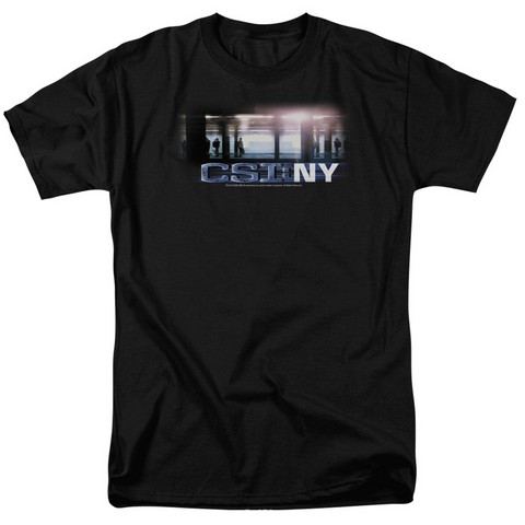 Csi-New York Subway - Short Sleeve Adult 18-1 Tee - Black- Medium