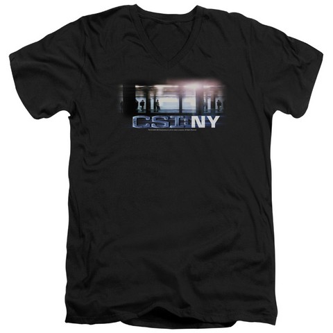 Csi-New York Subway - Short Sleeve Adult 30-1 Tee - Black- Extra Large