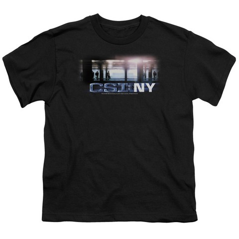 CSI-New York Subway - Short Sleeve Youth 18-1 Tee - Black- Medium