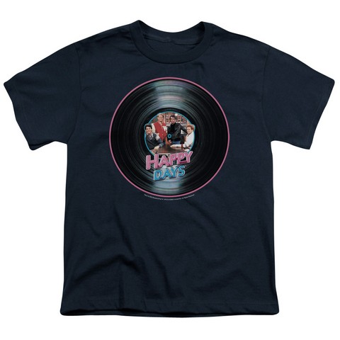 Happy Days-On The Record - Navy- Small