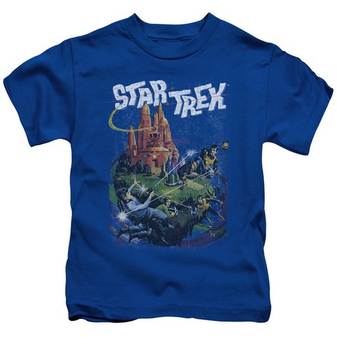 Star Trek-Vulcan Battle - Short Sleeve Juvenile 18-1 Tee - Royal- Large 7