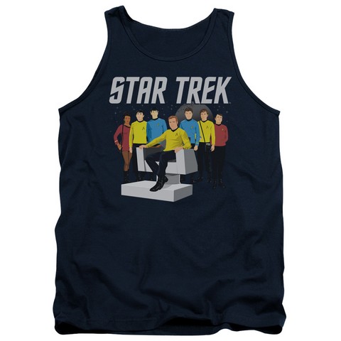 Star Trek-Vector Crew - Adult Tank Top - Navy- Medium