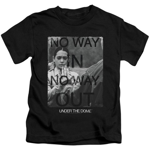Under The Dome-Trapped - Short Sleeve Juvenile 18-1 Tee - Black- Large 7