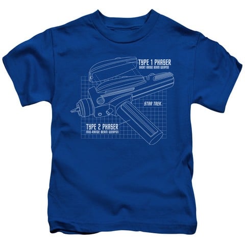 Star Trek-Phaser Plans - Royal Blue- Large 7