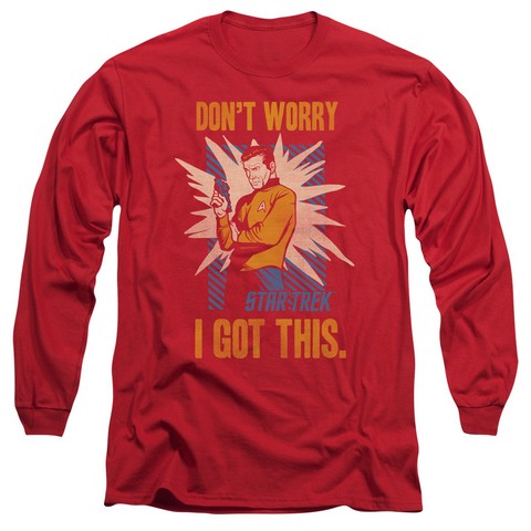 Star Trek-Got This - Long Sleeve Adult 18-1 Tee - Red- Small