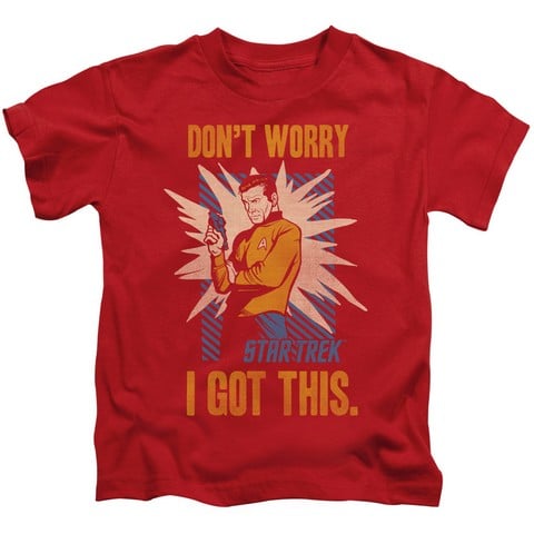 Star Trek-Got This - Short Sleeve Juvenile 18-1 Tee - Red- Medium 5-6