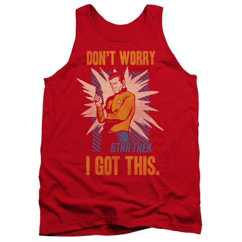 Star Trek-Got This - Adult Tank Top - Red- Extra Large
