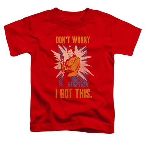 Star Trek-Got This - Short Sleeve Toddler Tee - Red- Large 4T