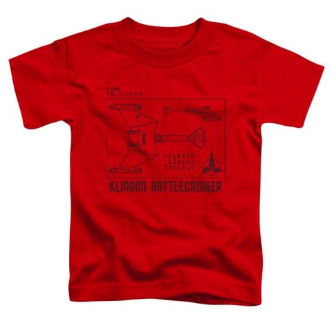 Star Trek-D7 Diagram - Red- Small 2T