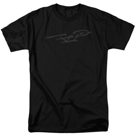 Star Trek-Bushwork Enterprise 18-1 Tee - Black- Extra Large