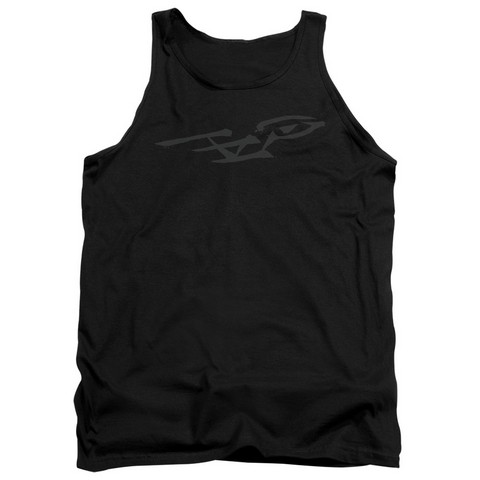 Star Trek-Bushwork Enterprise - Adult Tank Top - Black- Extra Large