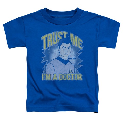 Star Trek-Doctor - Short Sleeve Toddler Tee - Royal Blue- Medium 3T
