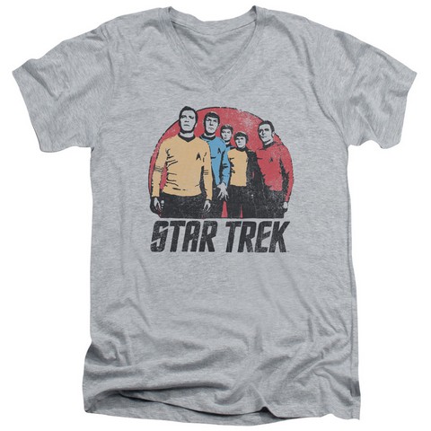 Star Trek-Landing Party 30-1 Tee - Athletic Heather- Medium