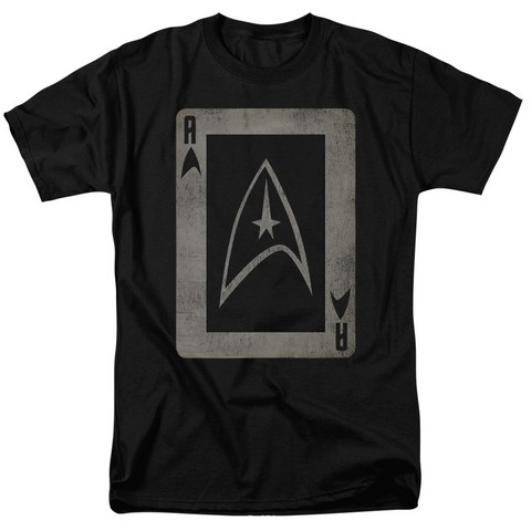 Star Trek-Tos Ace - Short Sleeve Adult 18-1 Tee - Black- Medium