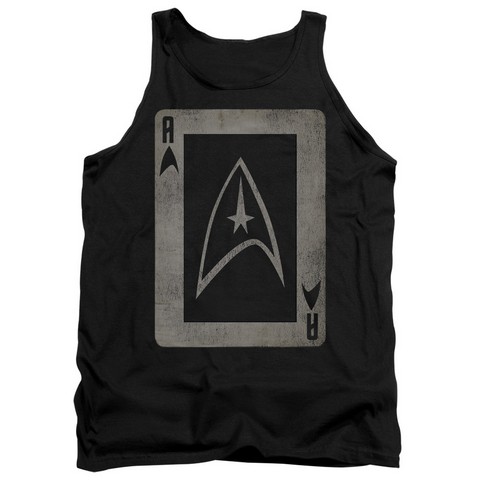 Star Trek-Tos Ace - Adult Tank Top - Black- Medium